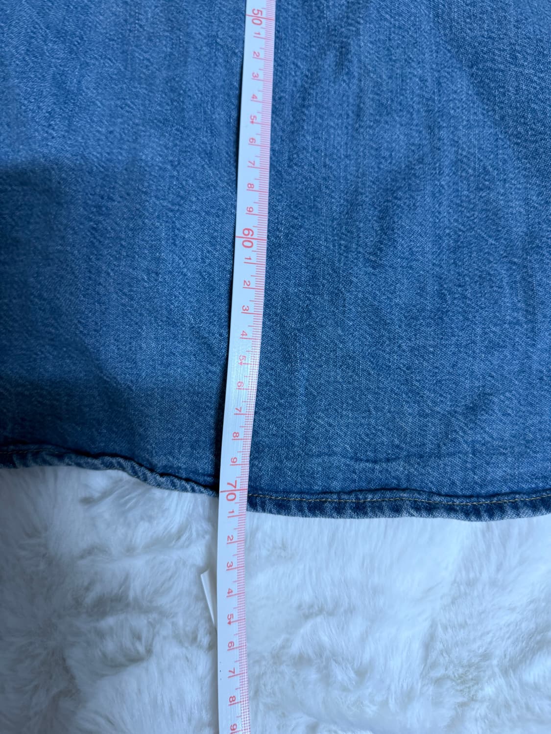 [L] 리바이스 바스토우 웨스턴 데님 셔츠 연청 상품이미지7