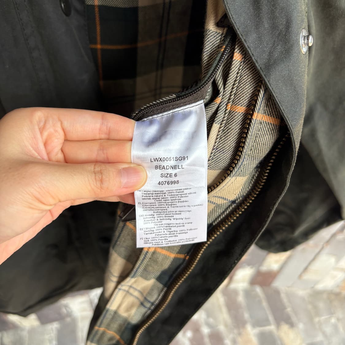 Barbour 바버 비드넬 왁스 자켓 상품이미지9