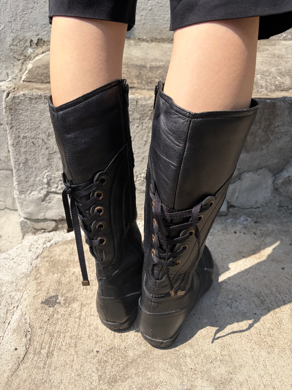 Geox 레더 사이드 지퍼 부츠 상품이미지3