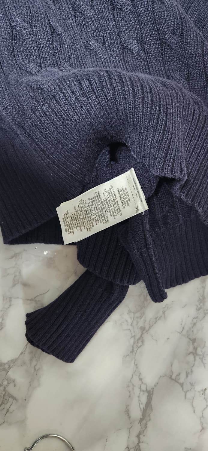 폴로 랄프로렌 꽈배기 딥네이비 니트 상품이미지5