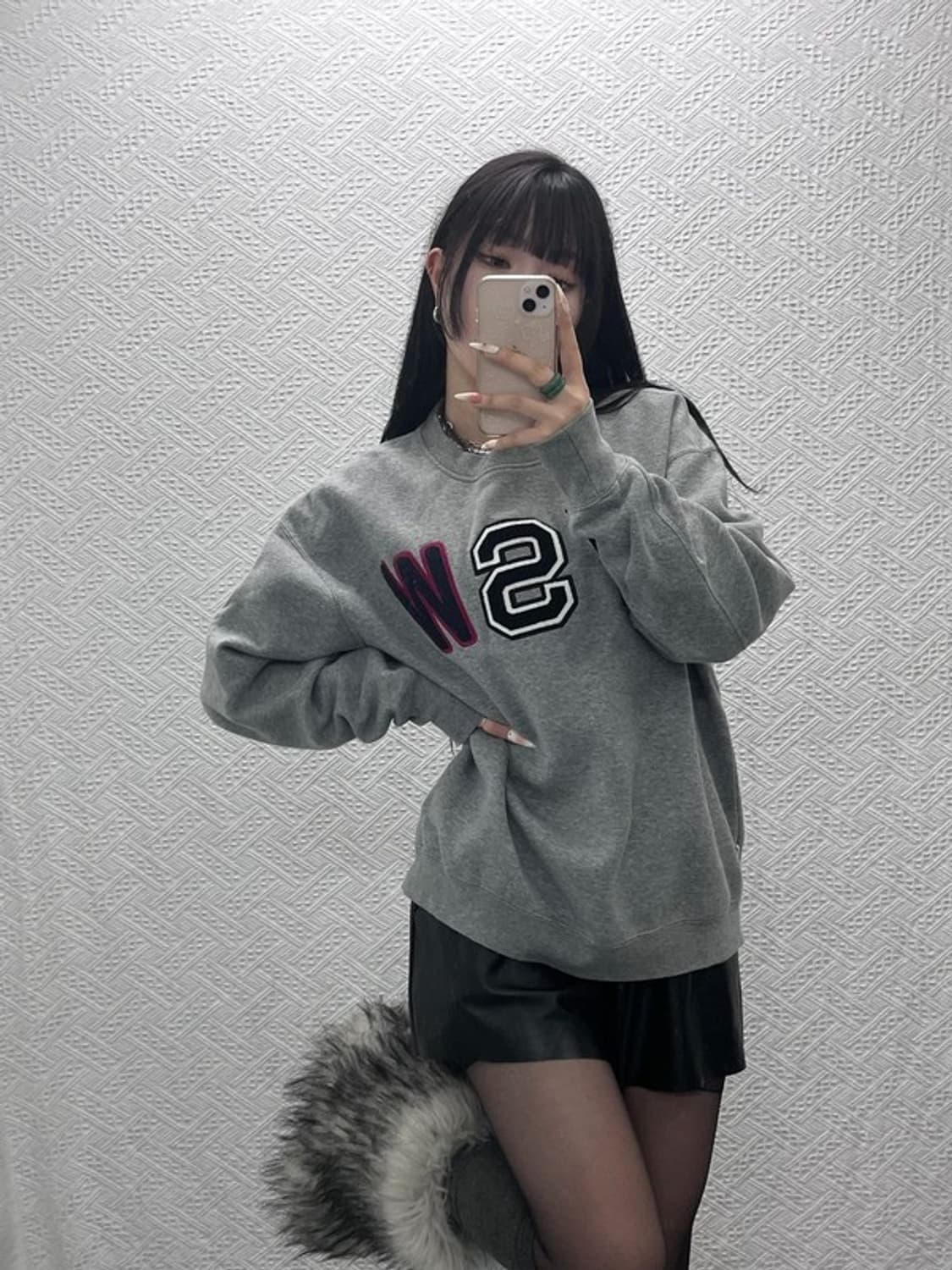 나이키 NSW 스트릿 펑크 스펠로고 오버핏 맨투맨 M C09416 상품이미지1