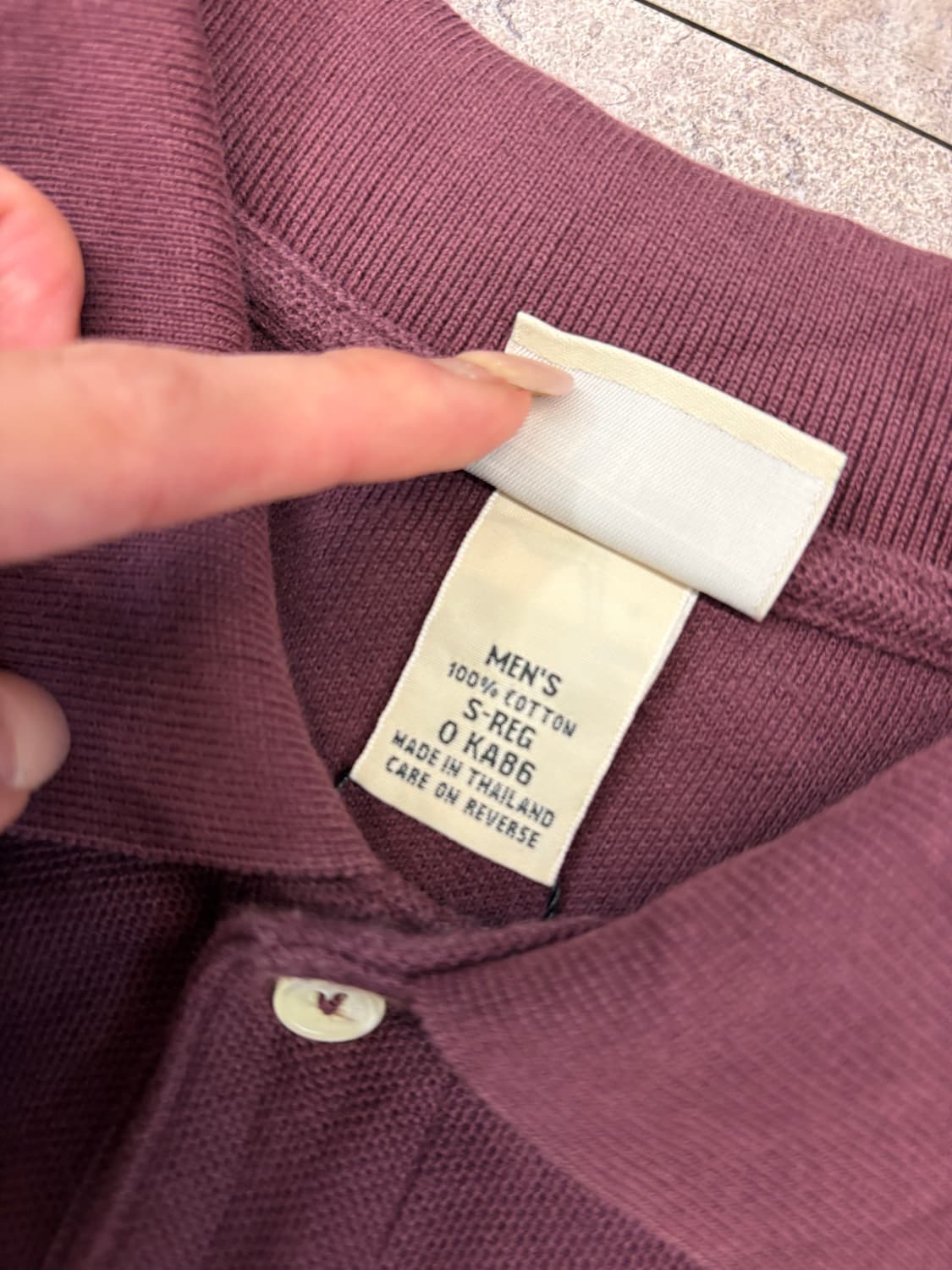 LL bean 버건디 반팔 카라티 #csz4189 상품이미지5