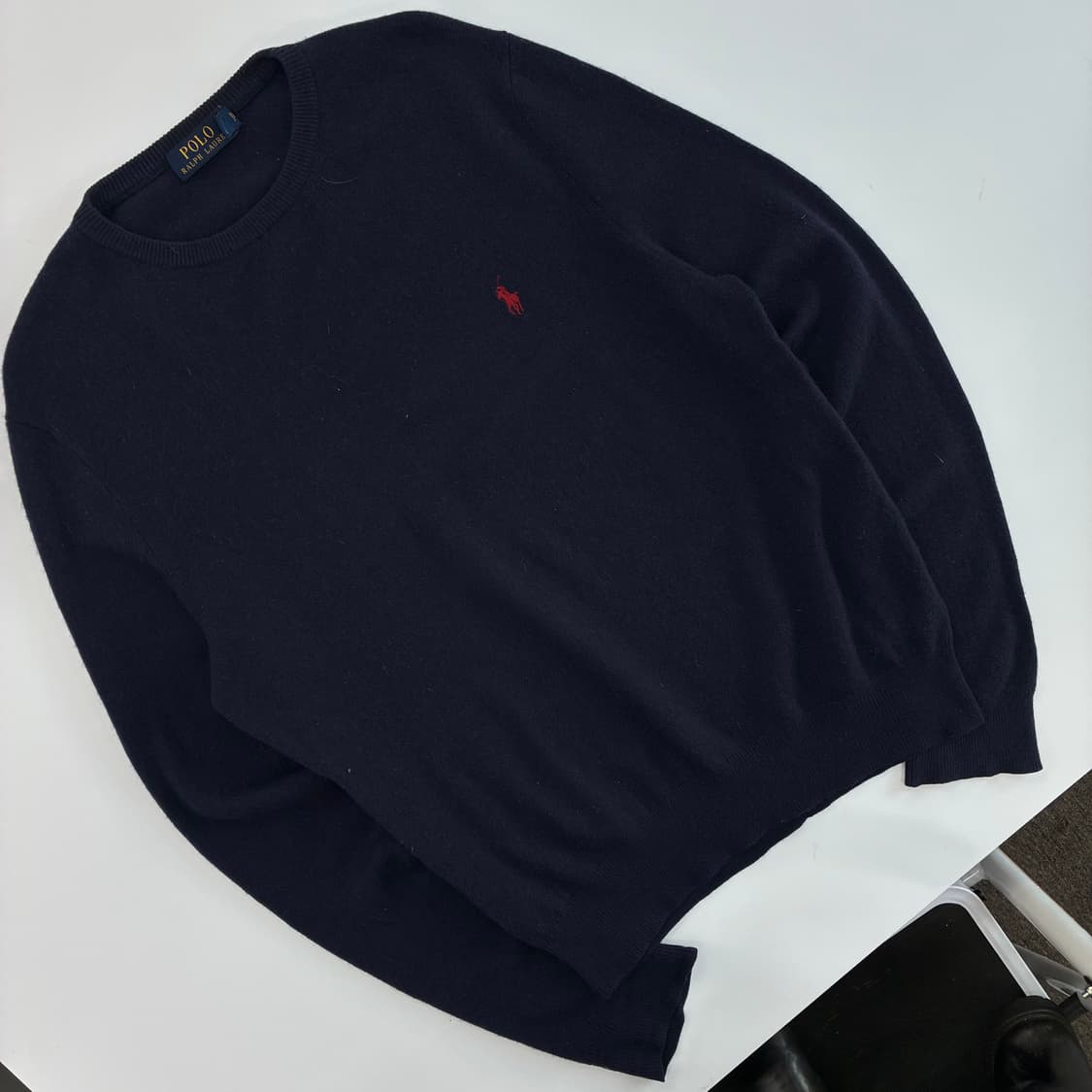 Polo 폴로 랄프로렌 네이비 울 라운드 니트 상품이미지2