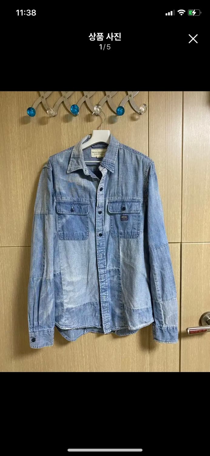 POLO DENIM&SUPPLY 패치워크 셔츠 S사이즈 상품이미지1