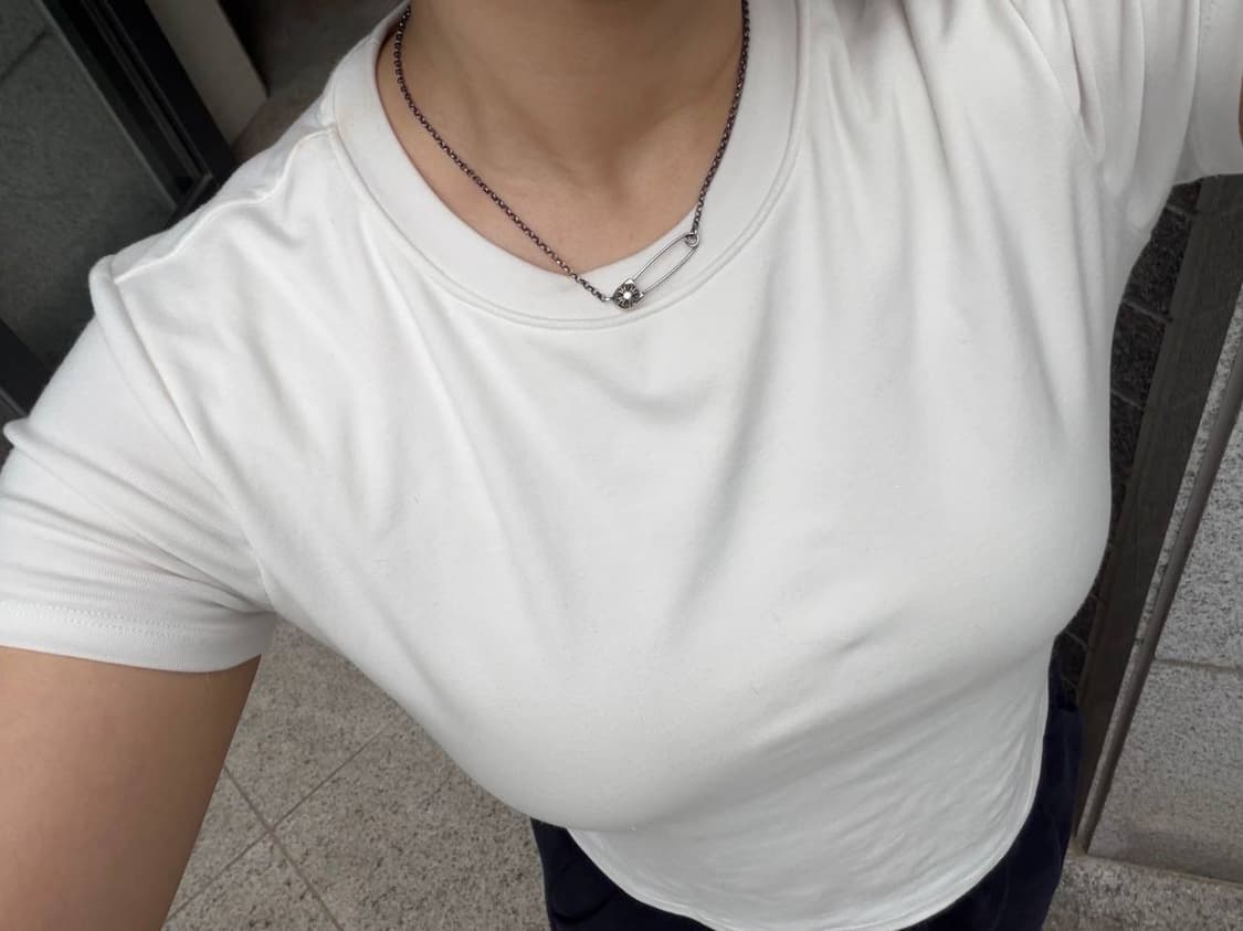 크롬하츠 세이프티핀 1p 다이아 16인치 목걸이(일체형) 상품이미지1