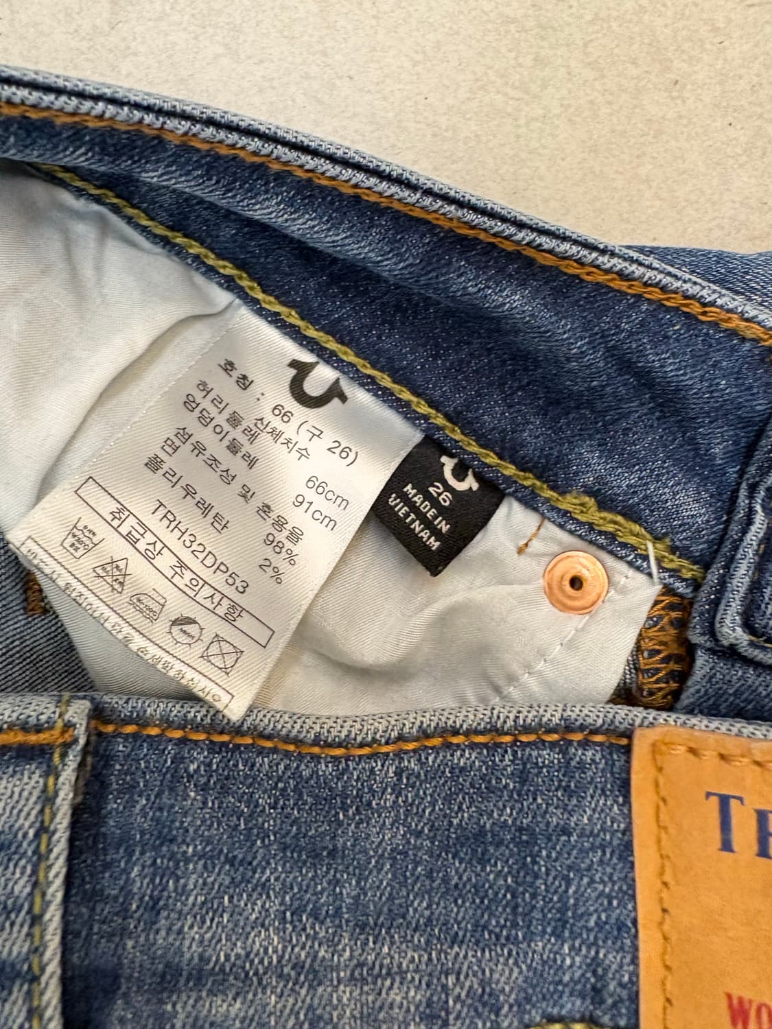 트루릴리전 스트레이트 데님팬츠 상품이미지7