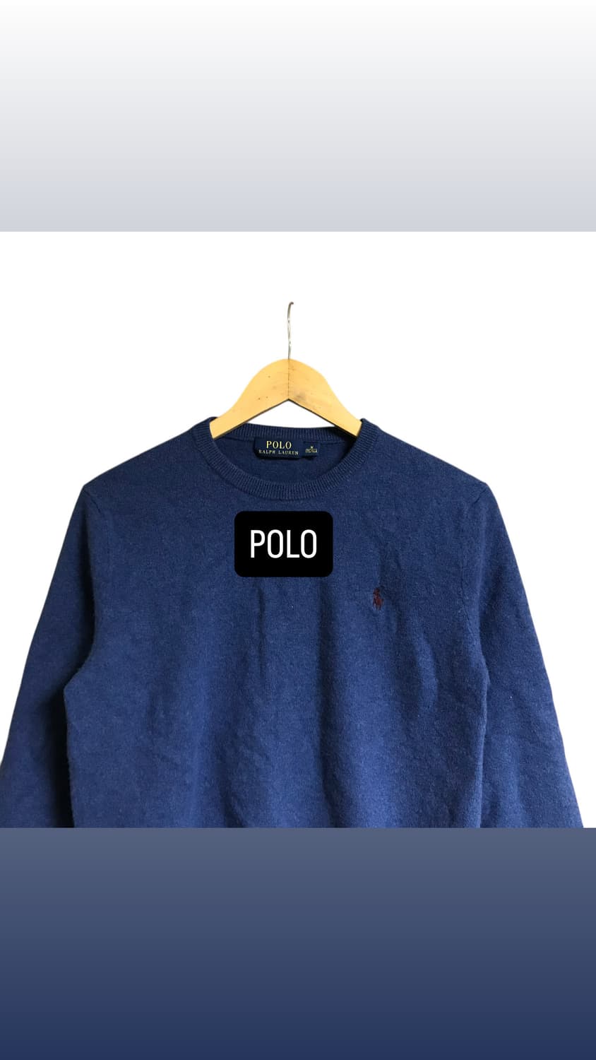 폴로 랄프로렌 파랑 라운드니트 상품이미지1