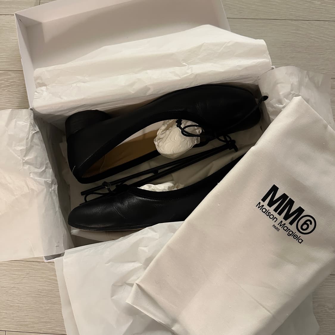 MM6 메종 마르지엘라 아나토믹 발레리나 플랫 39 상품이미지1