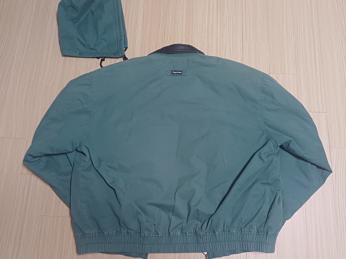 [XL] 슈프림 레더카라 워크자켓 그린 상품이미지3