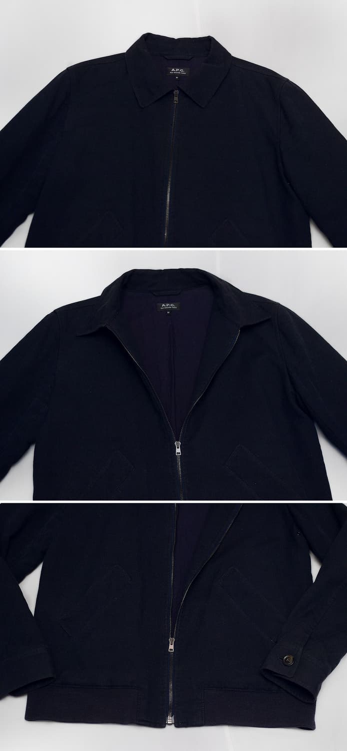 아페쎄 (A.P.C) 길버트 울코튼 집업 블루종 자켓 (M / 100) 상품이미지4