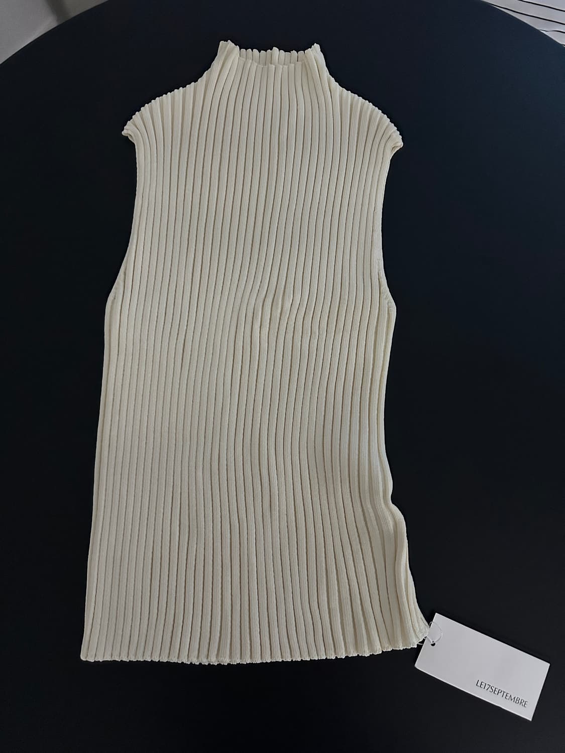 Le17 RIBBED MOCK NECK SLEEVELESS 상품이미지6
