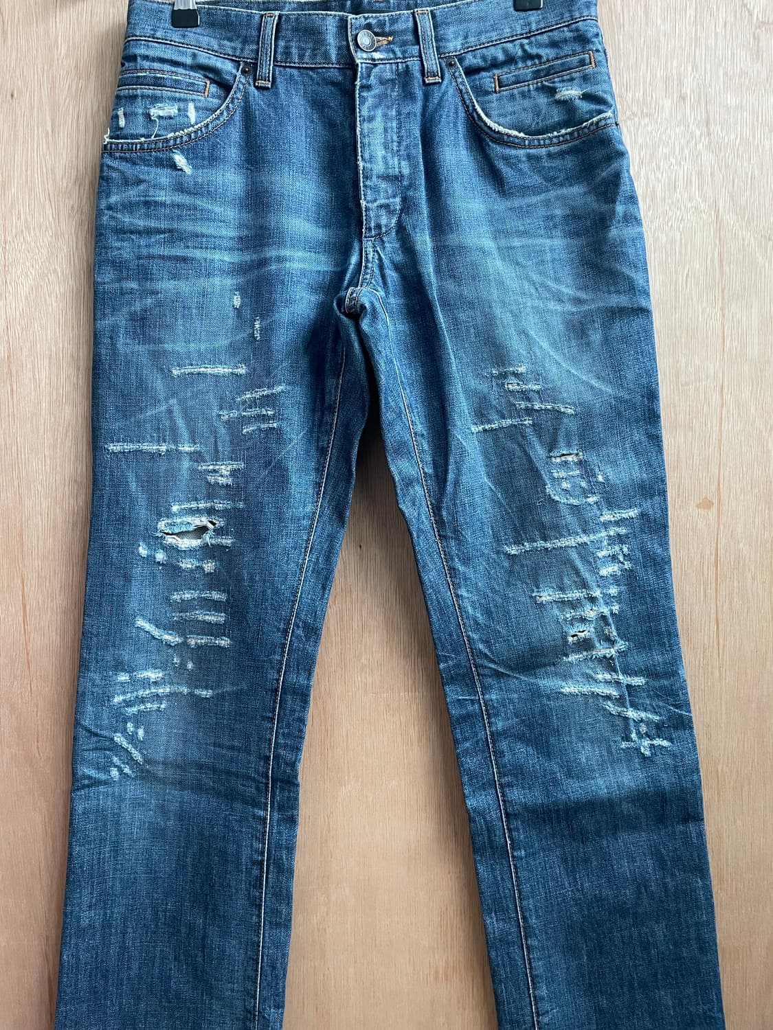 돌체앤가바나 데미지 데님 팬츠 상품이미지6