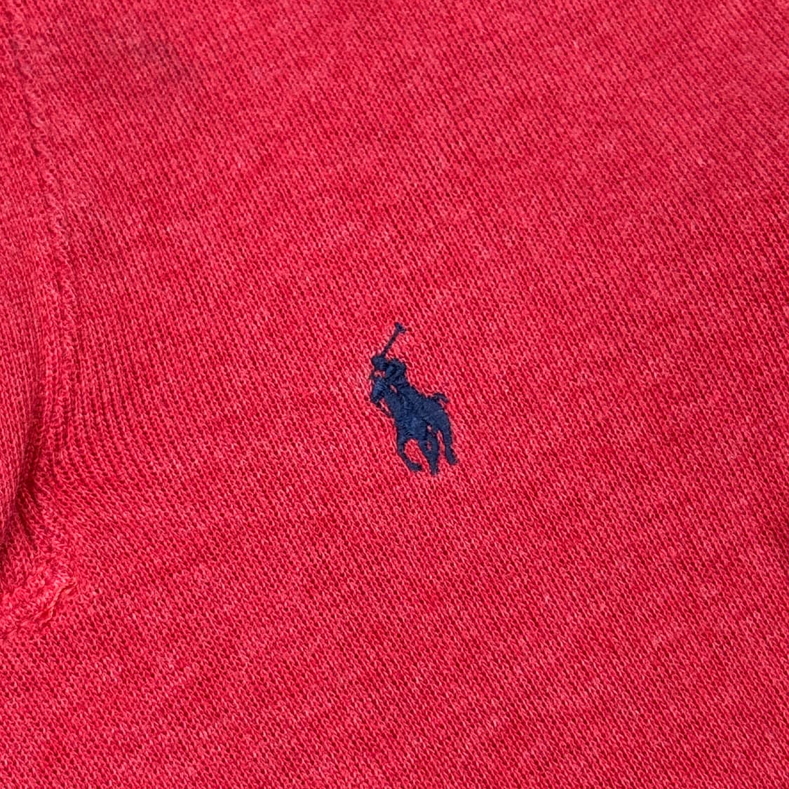 S) 폴로 랄프로렌 레드 숄카라 코튼 니트 상품이미지4