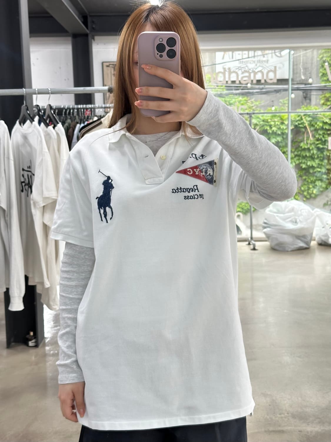 폴로랄프로렌 마린 플래그패치넘버링 빅포니 PK반팔티 상품이미지4