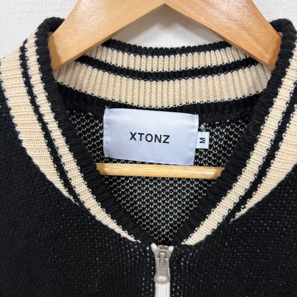 엑스톤즈 니트집업자켓M 상품이미지3