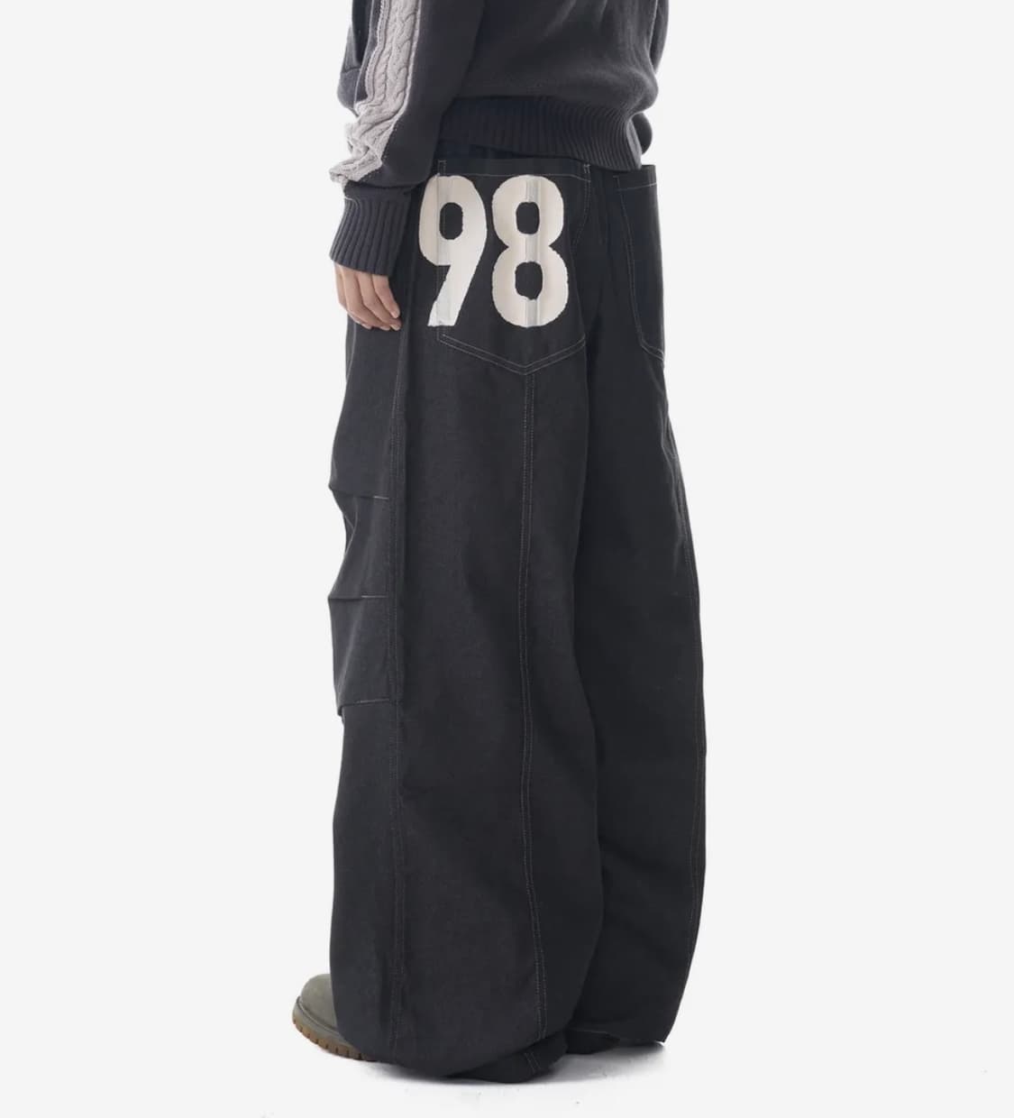 아캄 98 Printed Knee Pin-tuck Denim 상품이미지1