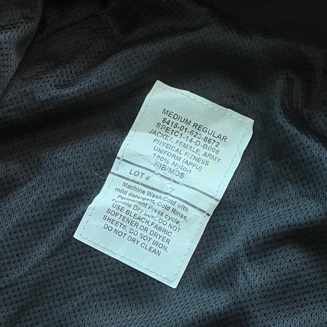 IPFU USA 미군 트레이닝 바람막이 상품이미지3