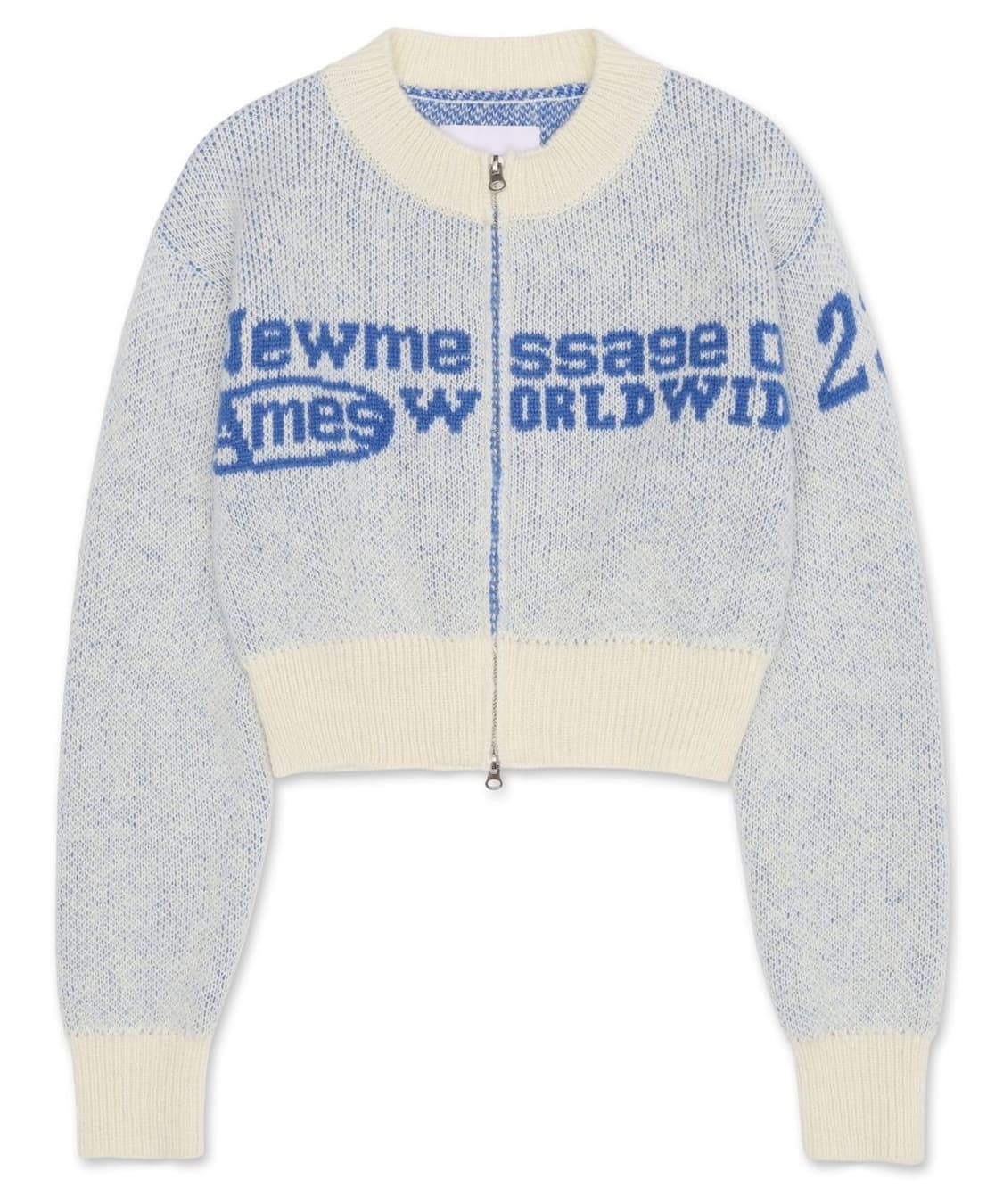 아메스 월드와이드 자카드 니트 집업 상품이미지2