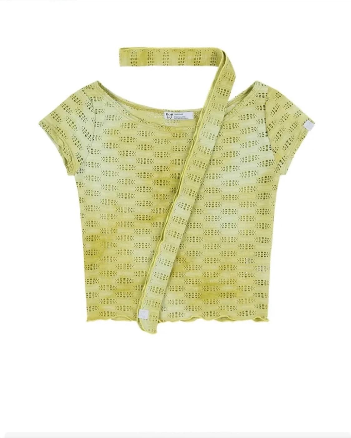 팬시클럽 밀키웨이 스카프 티 (라임) 상품이미지4