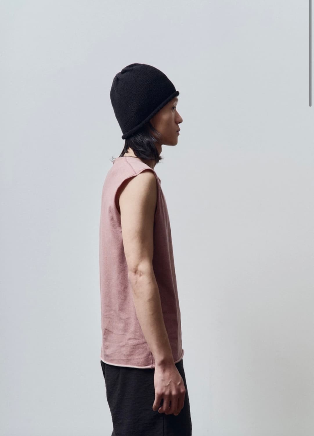 Mono Prive roll beanie (black) 상품이미지2