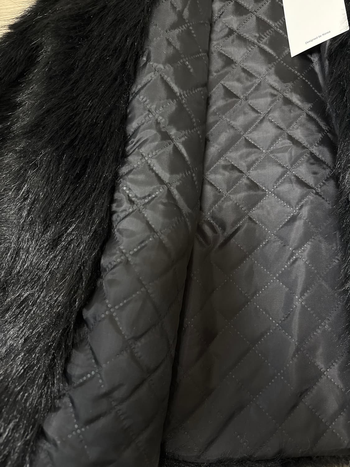 블랙 퍼 자켓 새상품 상품이미지3