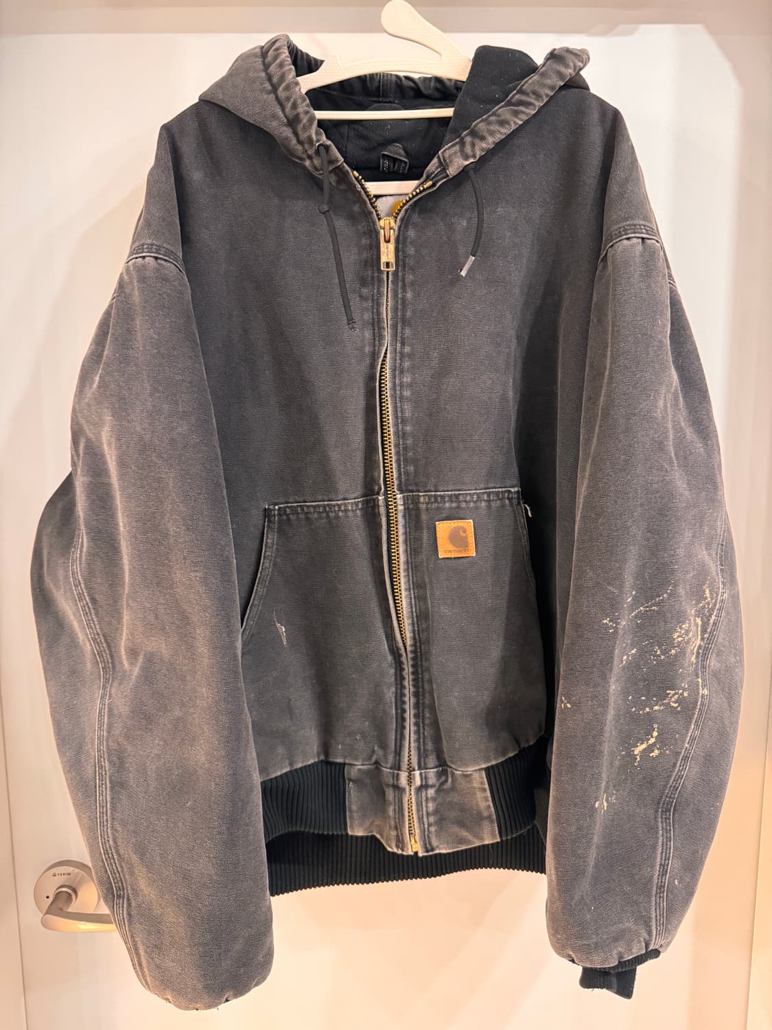 빈티지 칼하트 덕 액티브 자켓 블랙 2XL 상품이미지1