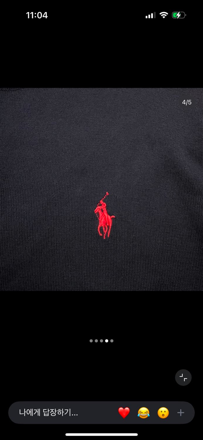 폴로 네이비 피마코튼 가디건 상품이미지2