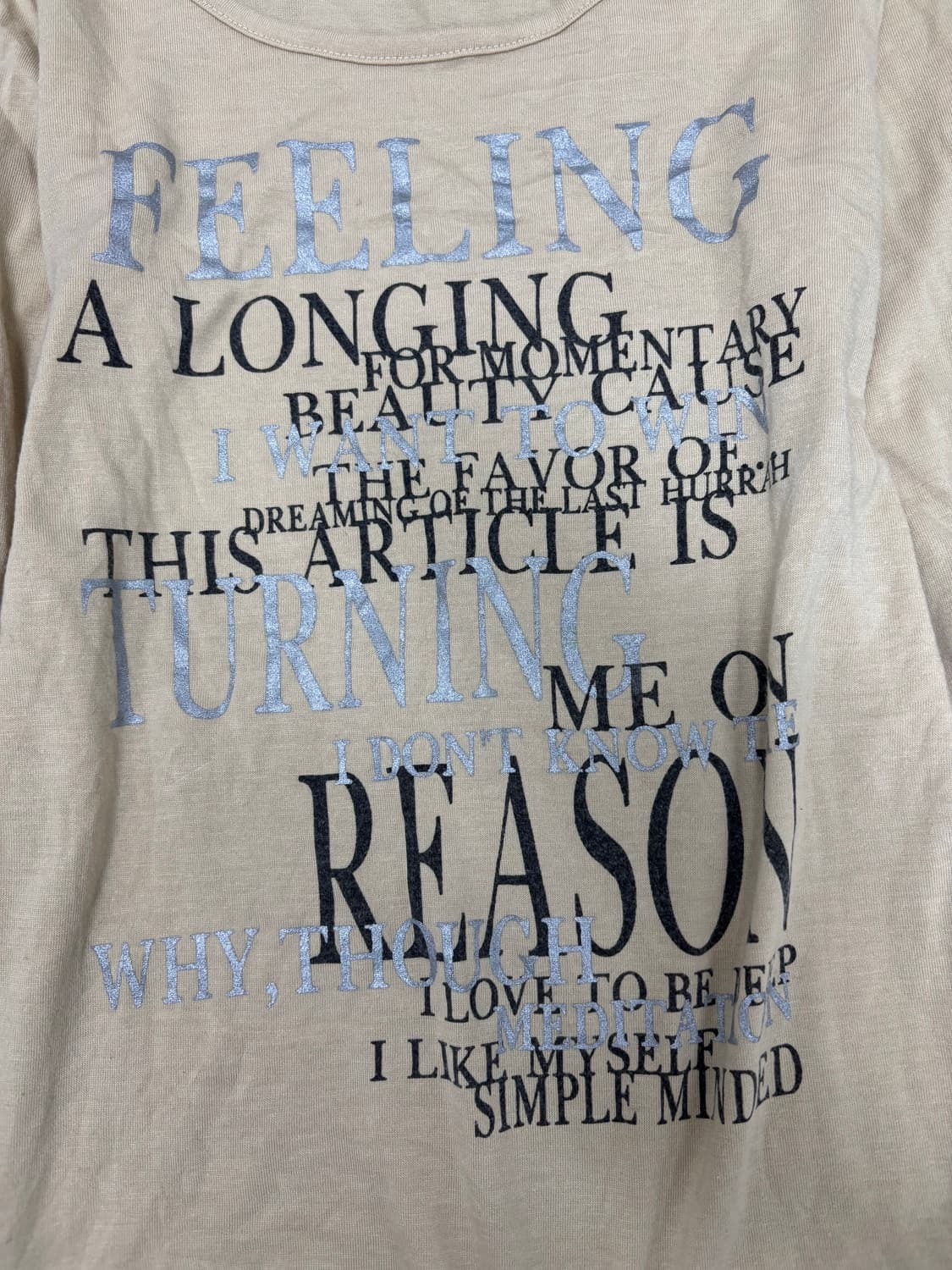 “Vintage”Y2K Print Sleeve 상품이미지3