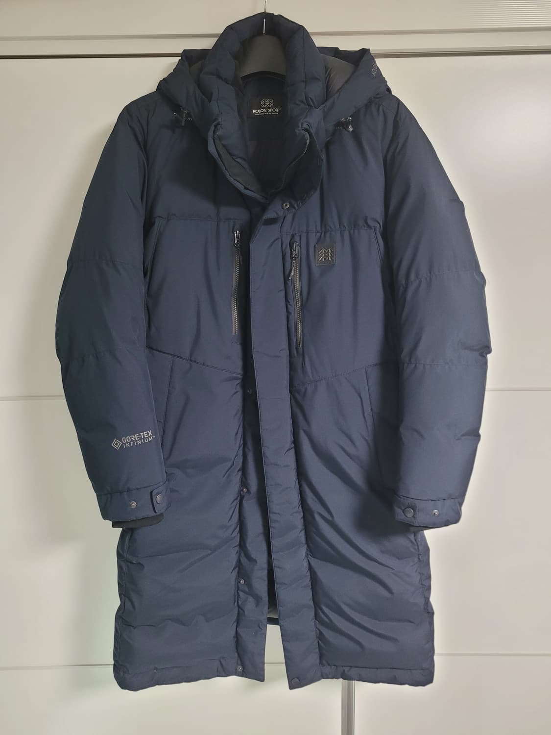 코오롱스포츠 테르누벨 다운롱패딩 네이비 105 상품이미지1