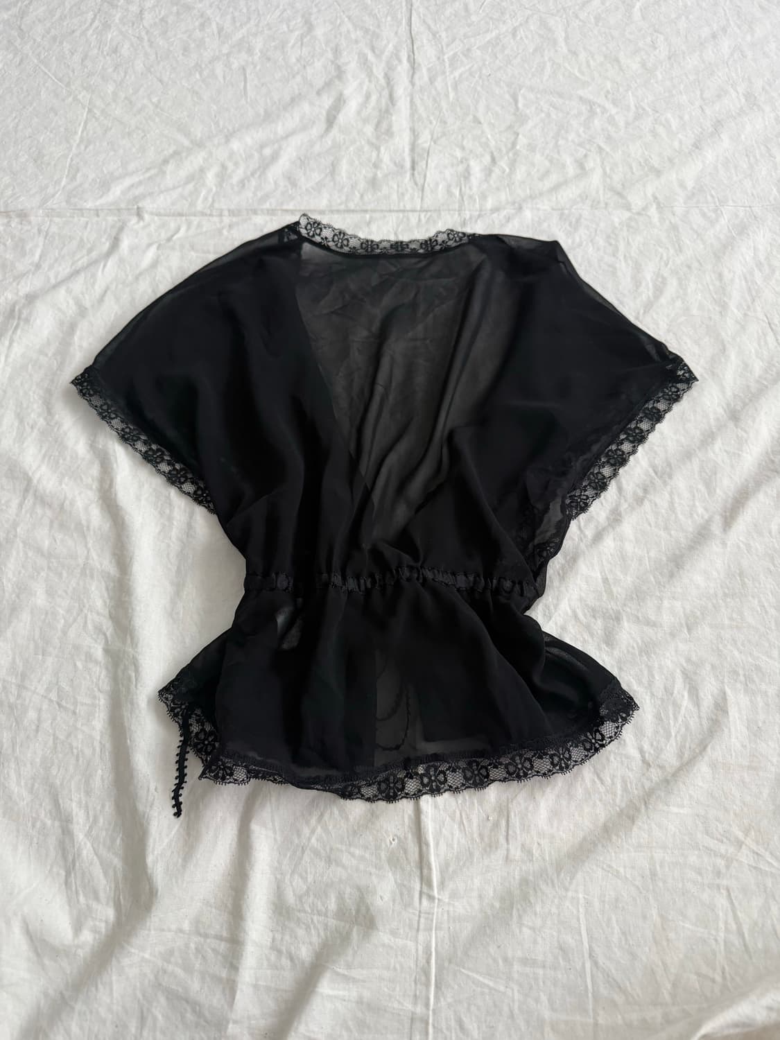 블랙 페어리 오네갸루 고딕 시스루 가디건 상품이미지4