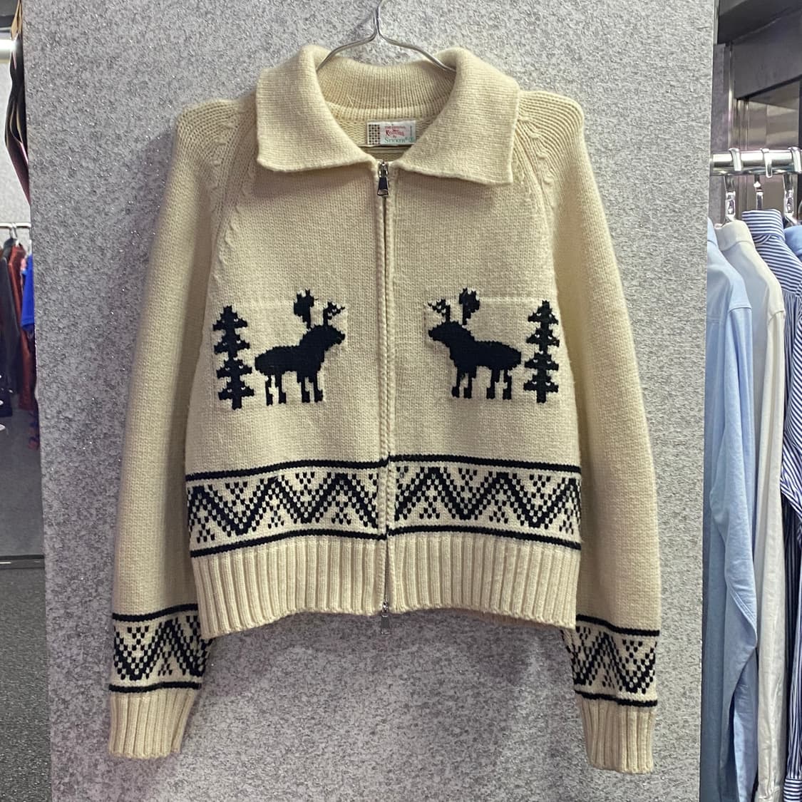 빈티지 노르틱 패턴 코위찬 니트 B3186 상품이미지2