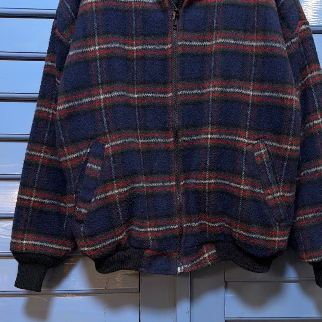 Melton USA 체크 퍼 후드자켓 상품이미지3