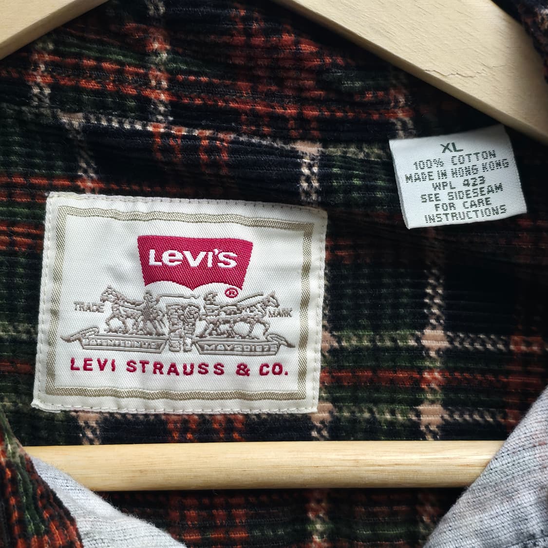 [XL] 리바이스 헤비코튼  체크 셔츠 상품이미지5