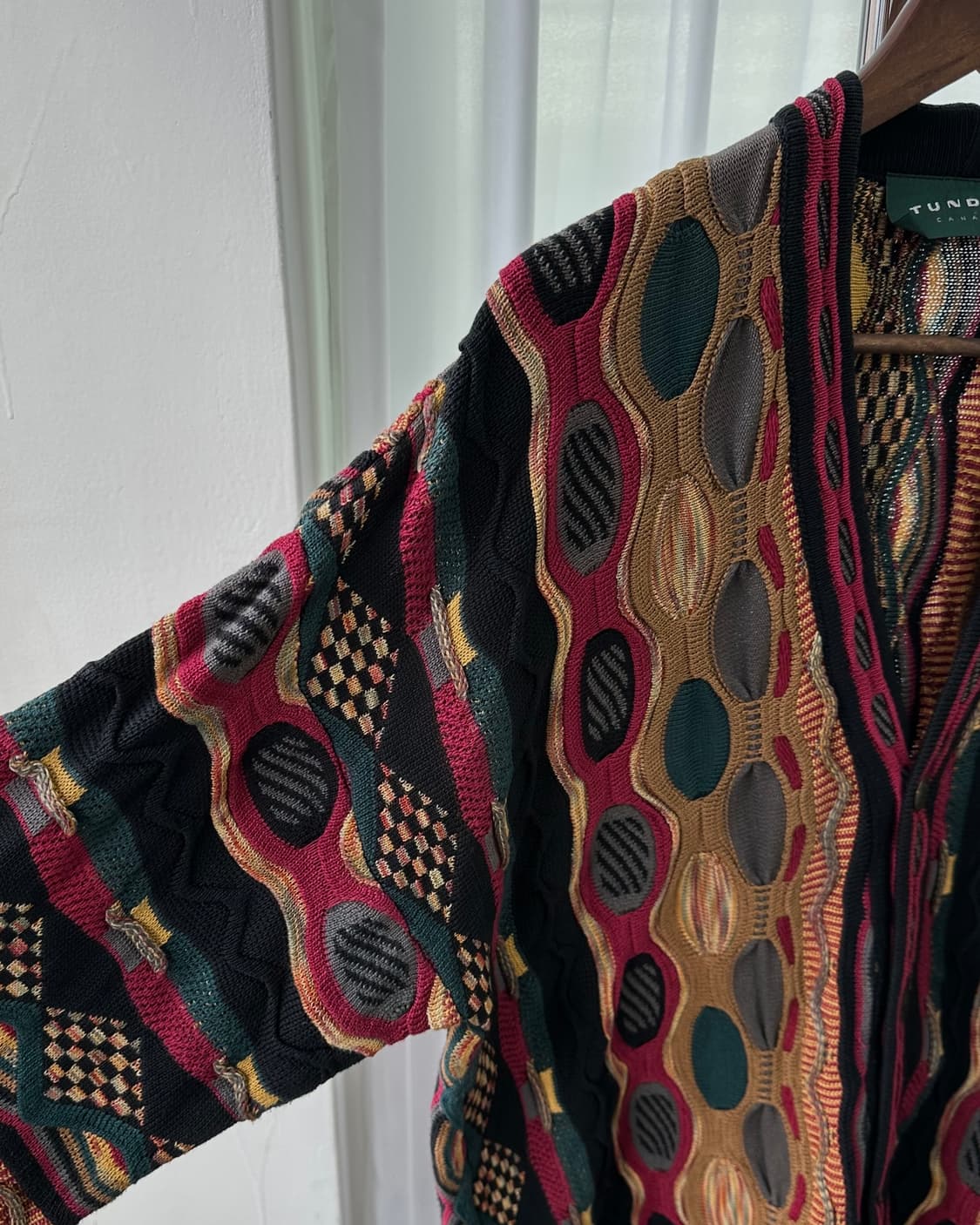 [L]툰드라 캐나다 멀티컬러 3D 케이블 니트 가디건 상품이미지5