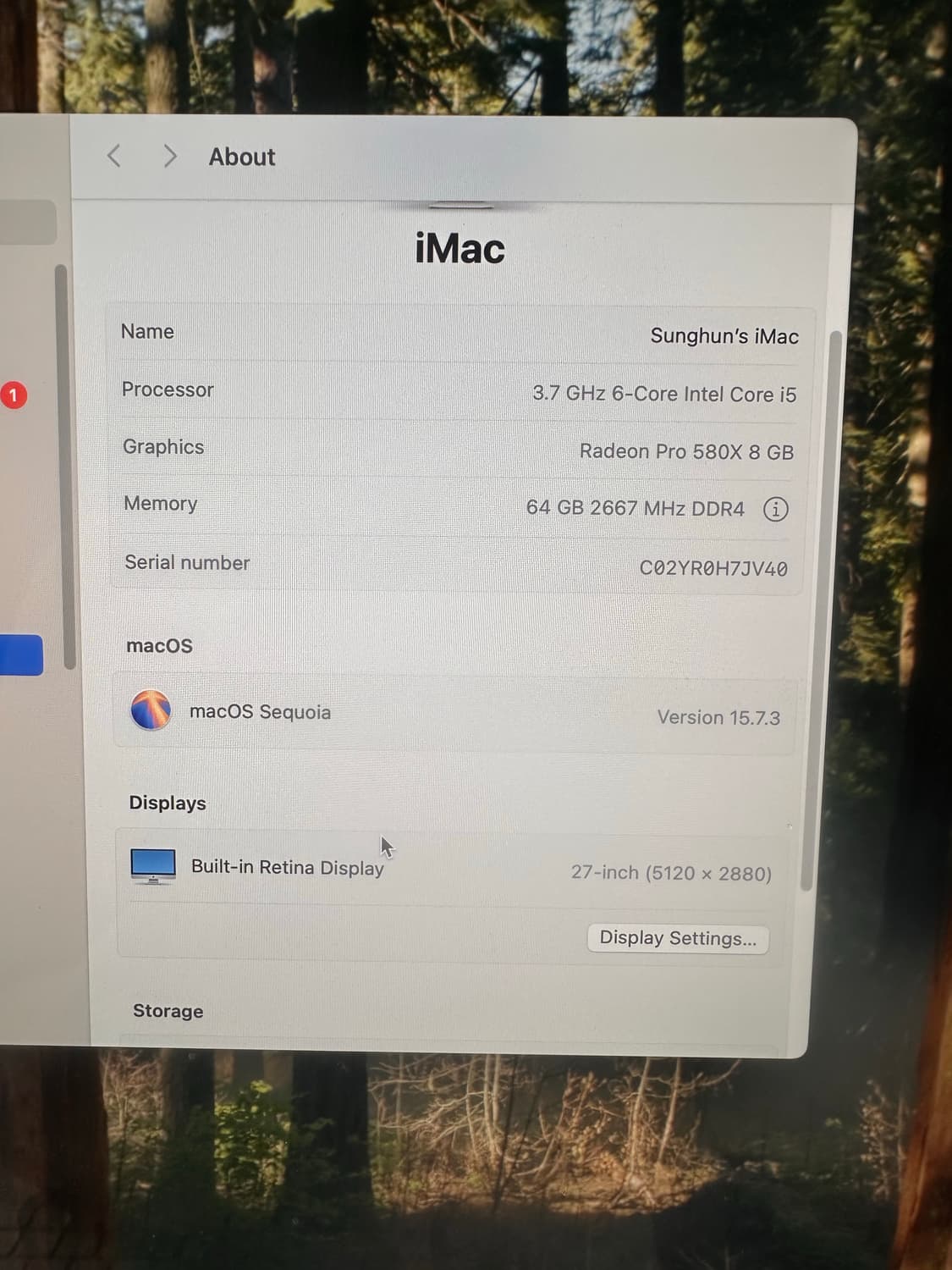 쿨거래할인/가격제안환영) 아이맥 27인치 2019년형 64GB 512 S 상품이미지3