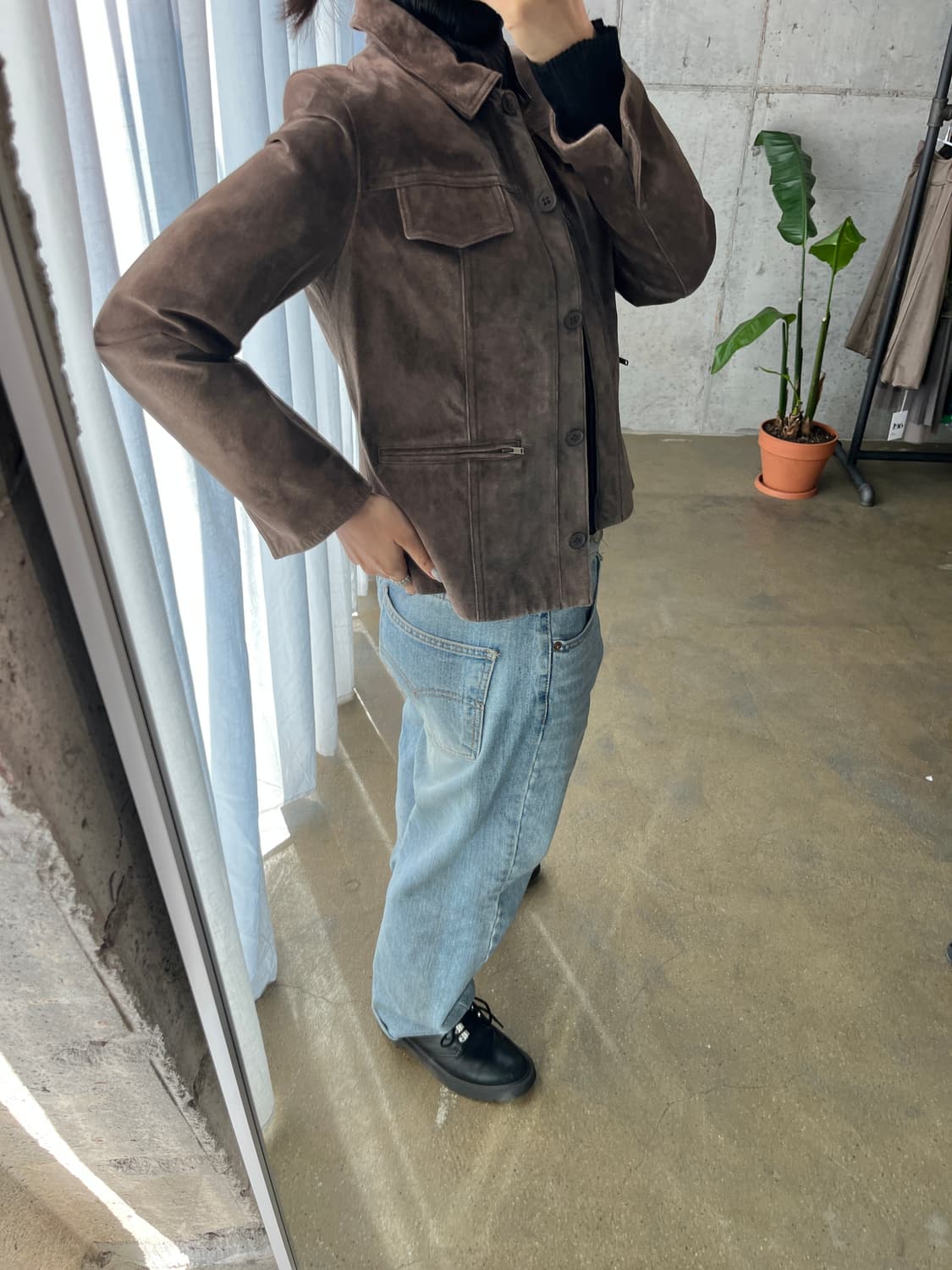 Bellucci 리얼 돈피 스웨이드 자켓 상품이미지5