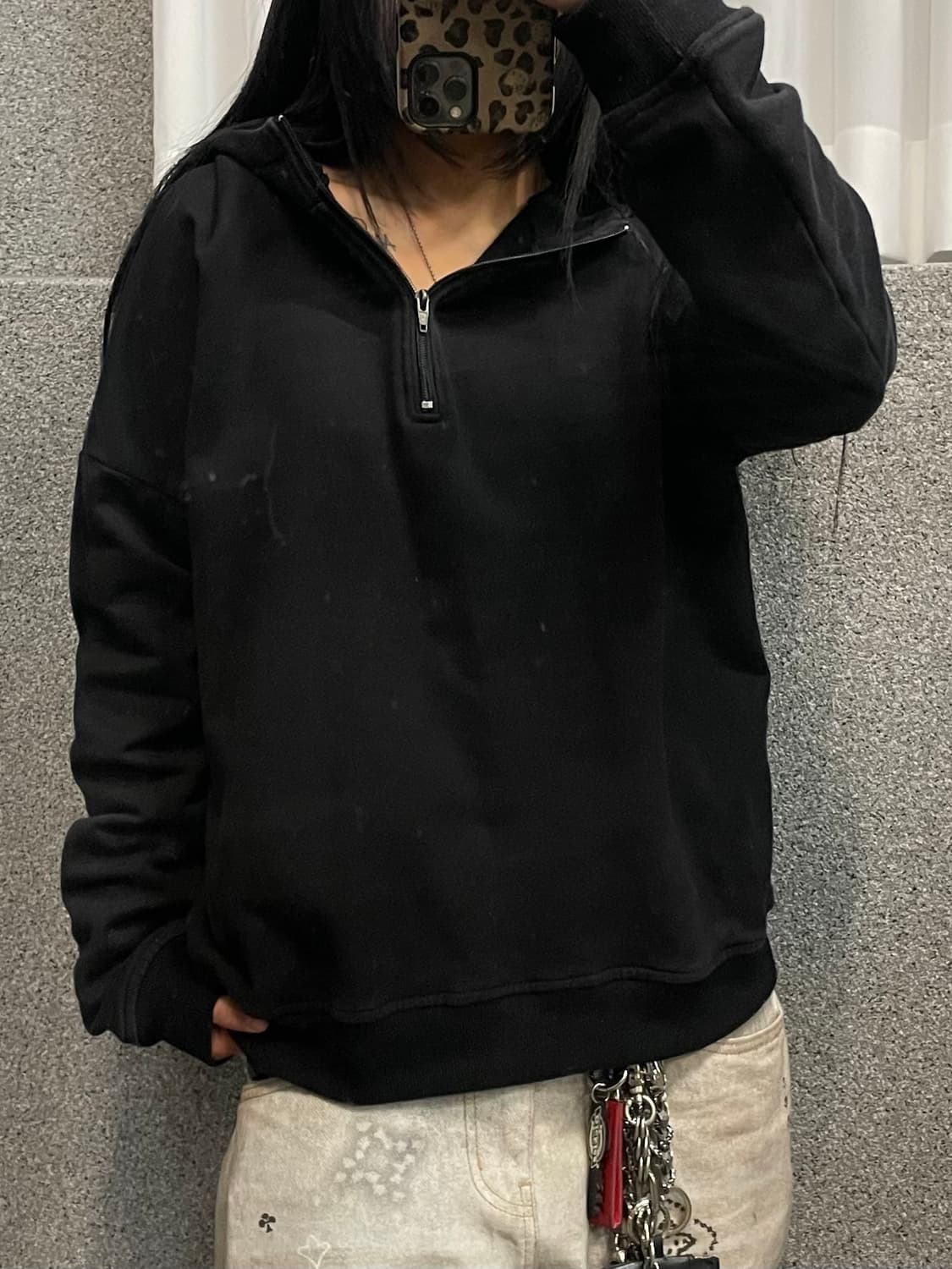 YZY  X adidas Season1 half zip-up hoodie 상품이미지1