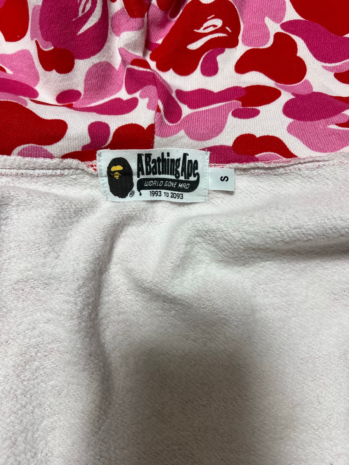 베이프 후드집업 / 핑크 s 상품이미지3