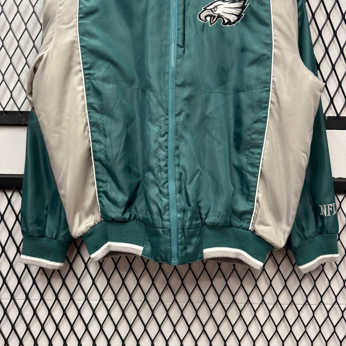 00s NFL X 필라델피아 이글스 후드 점퍼 독수리 빅로고 디테일 그린 상품이미지4