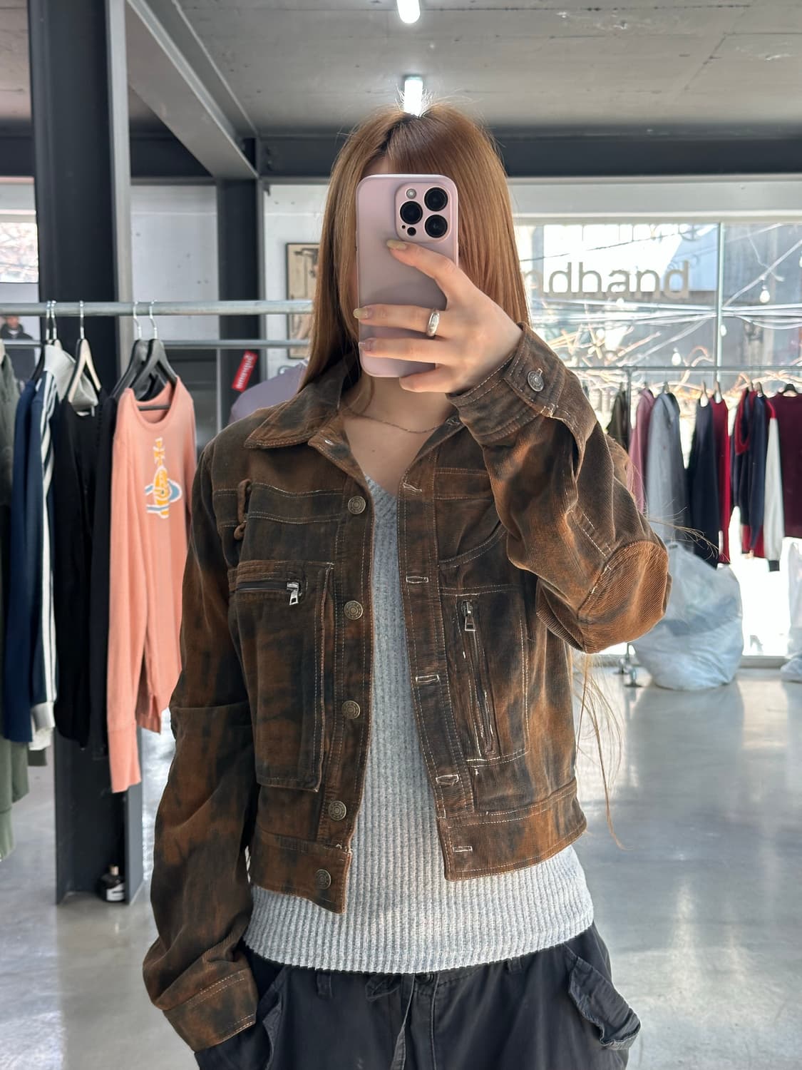 INLOVE 프랑스 Y2k 벨티드 버튼 포켓 자켓 상품이미지1