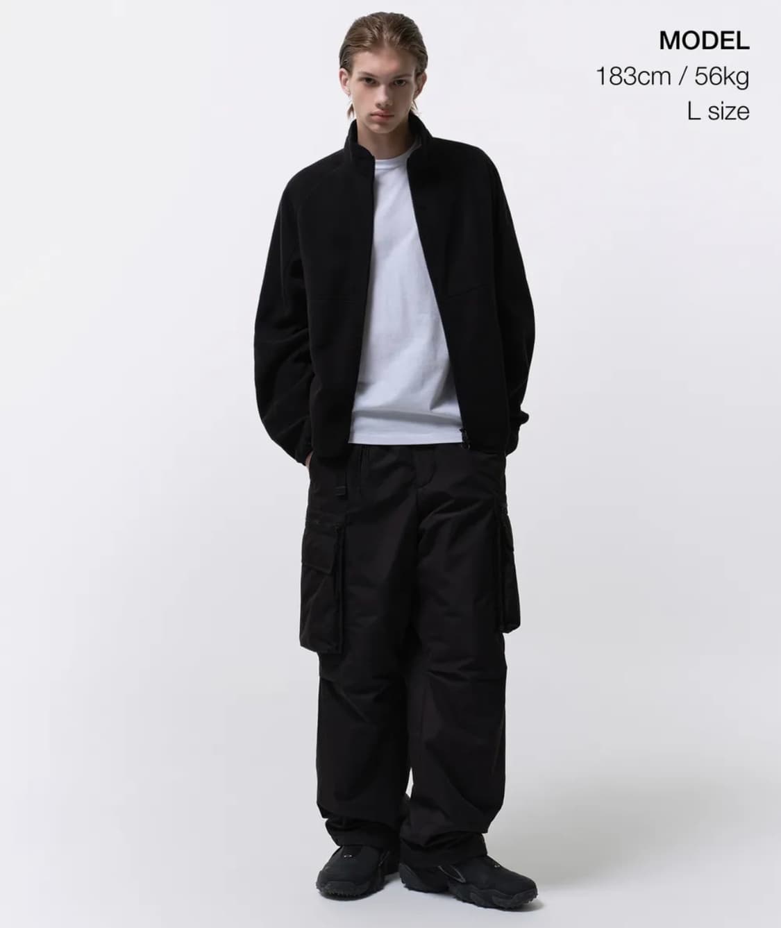 무신사 시티 레저 스트럭처드 폴라 플리스 하이넥 재킷 구합니다 상품이미지2