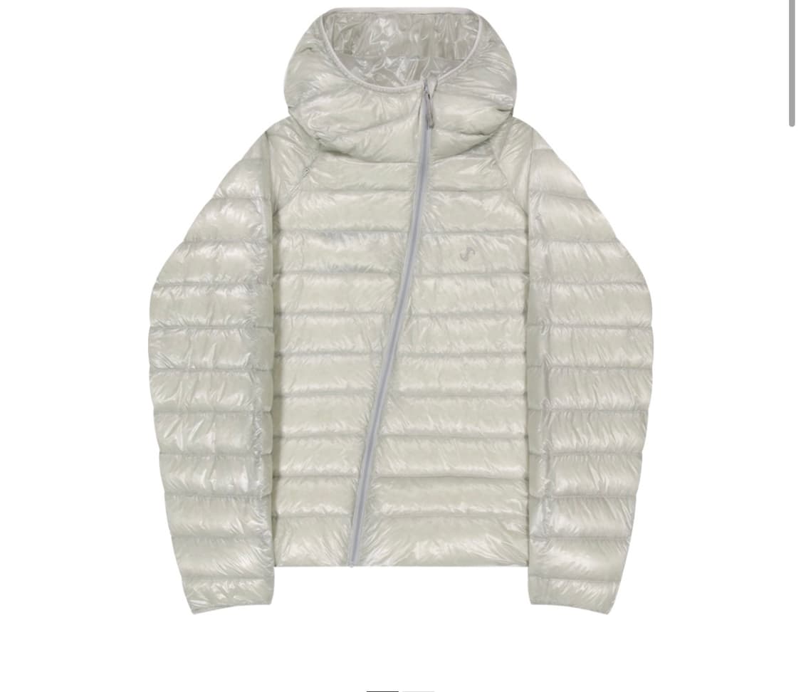 오호스 라이트 다운 후디드 자켓 그레이 상품이미지1