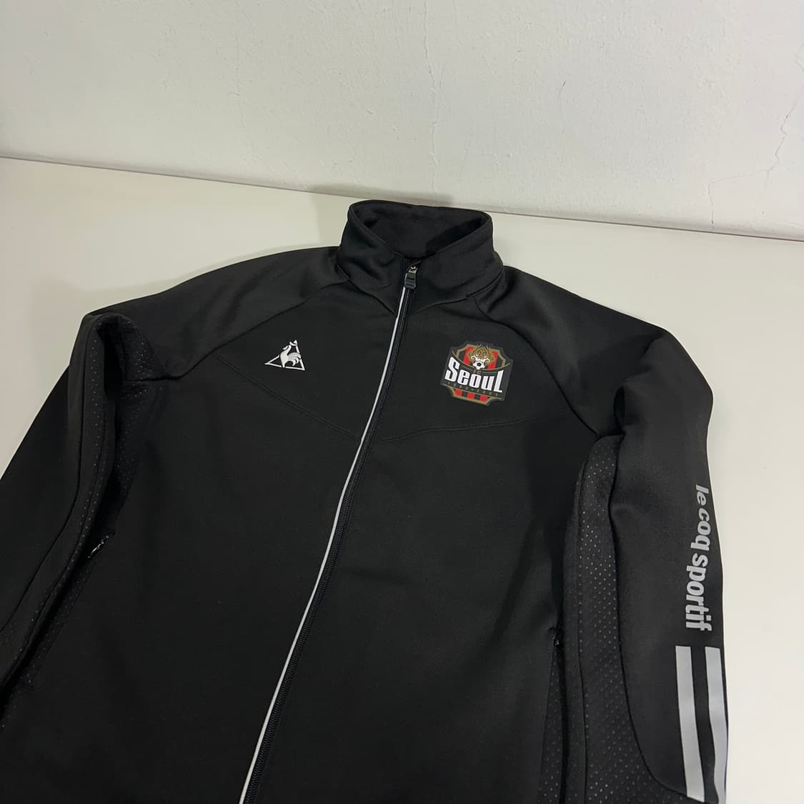 키즈 145 르꼬끄 FC서울 블랙 트랙탑 집업 져지 상품이미지1