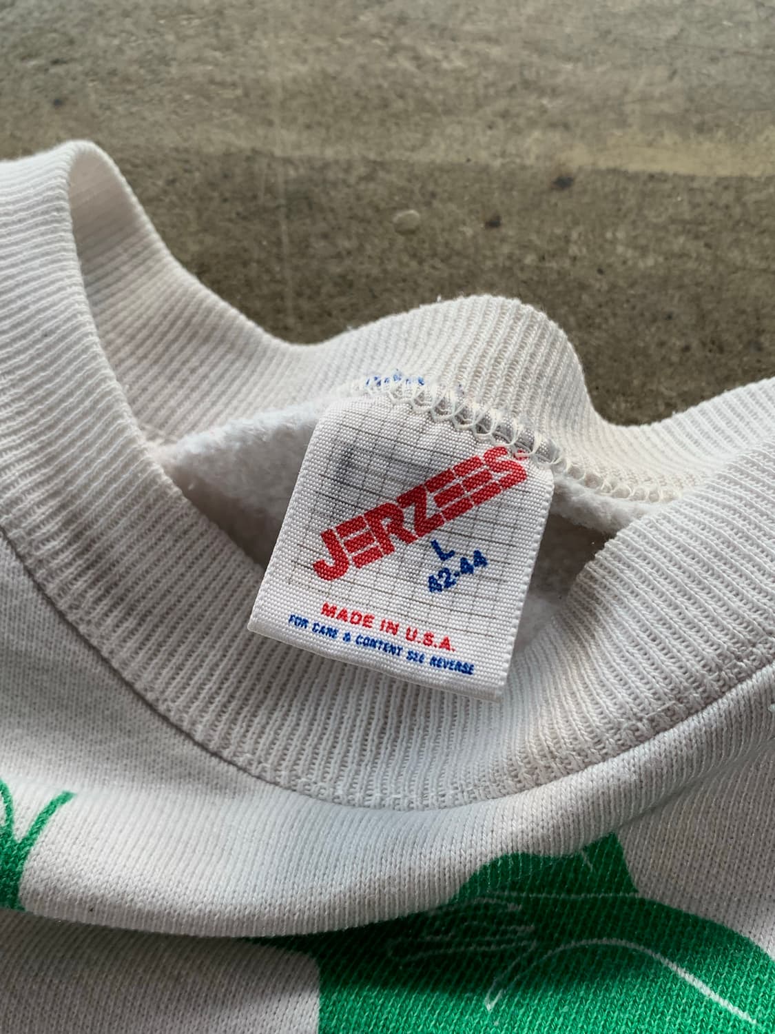 90s 미시건 래그 컴퍼니 개구리 올 오버 프린트 스웻셔츠 상품이미지4