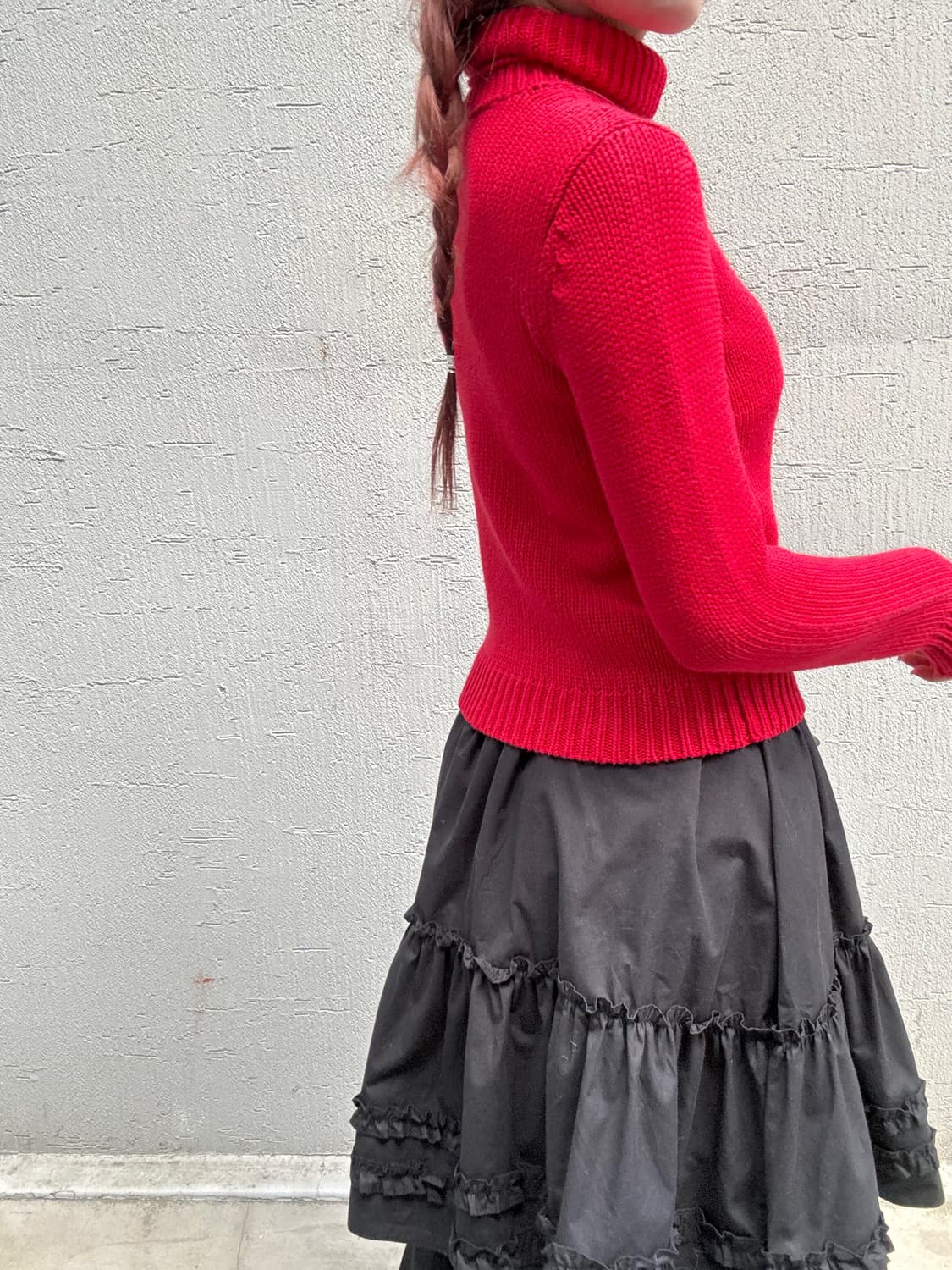 폴로진스 성조기 레드 터틀넥 코튼니트 상품이미지3