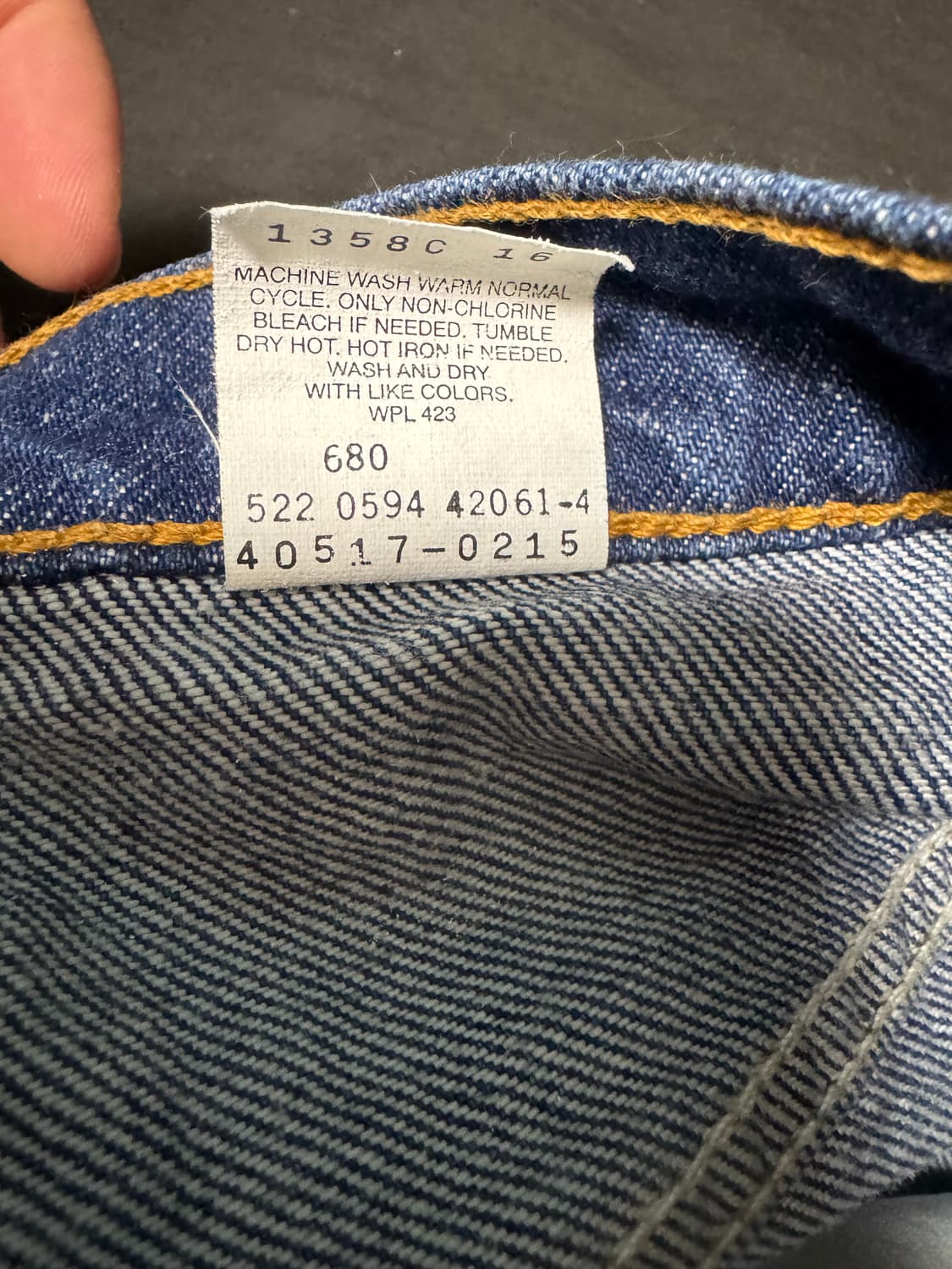 90s 리바이스 빈티지 오렌지탭 517 W40 L30 부츠컷 상품이미지6