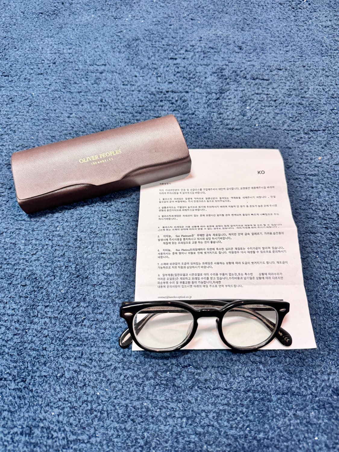 올리버피플스 쉘드레이크 블랙 안경 상품이미지2