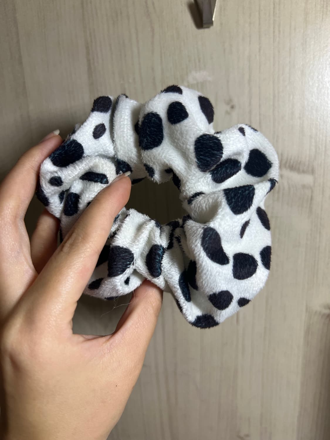 갸루 젖소 밀크카우 헤어 슈슈 스크런치 곱창밴드 상품이미지4