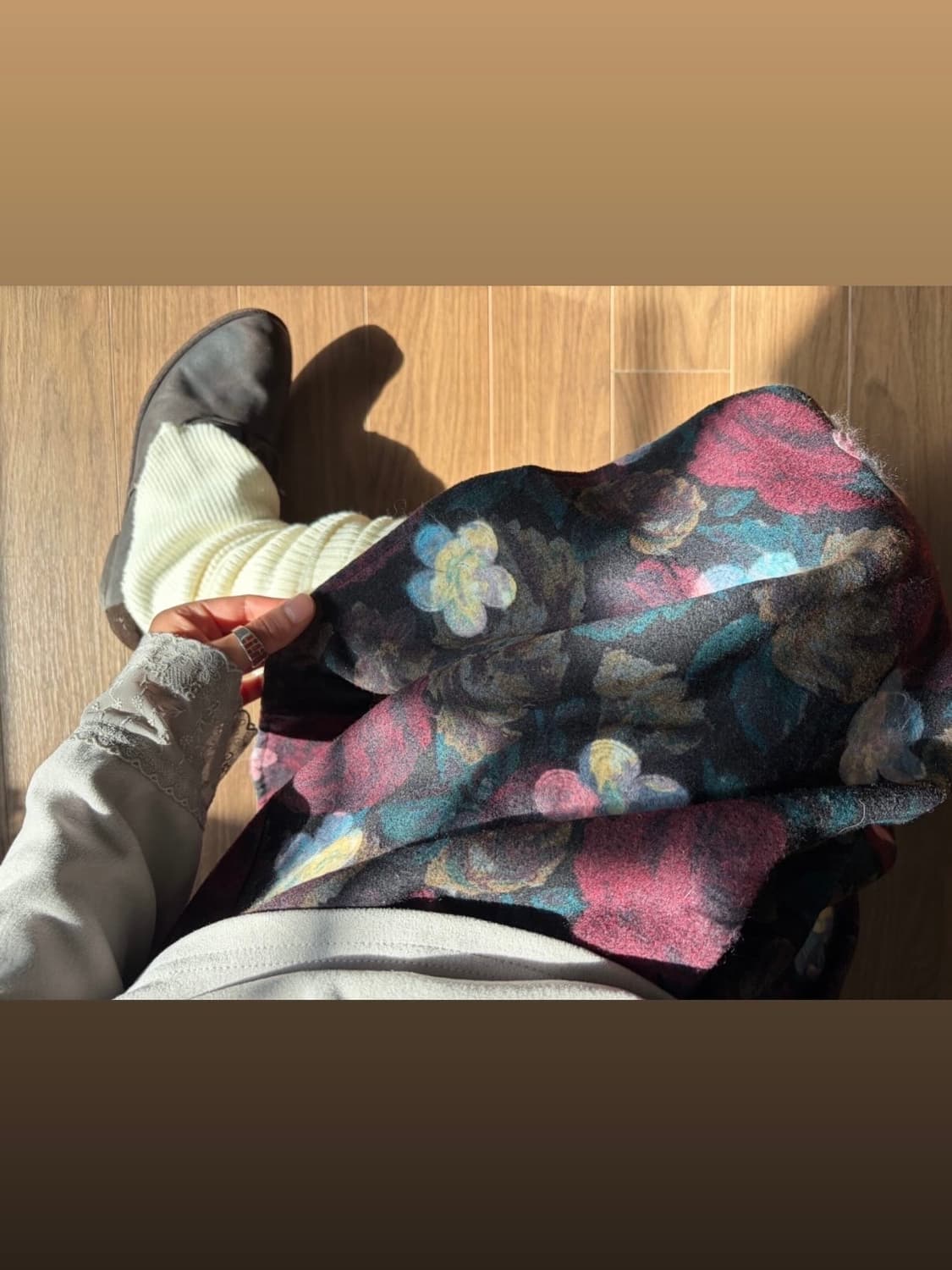 flower patterned skirt 상품이미지1