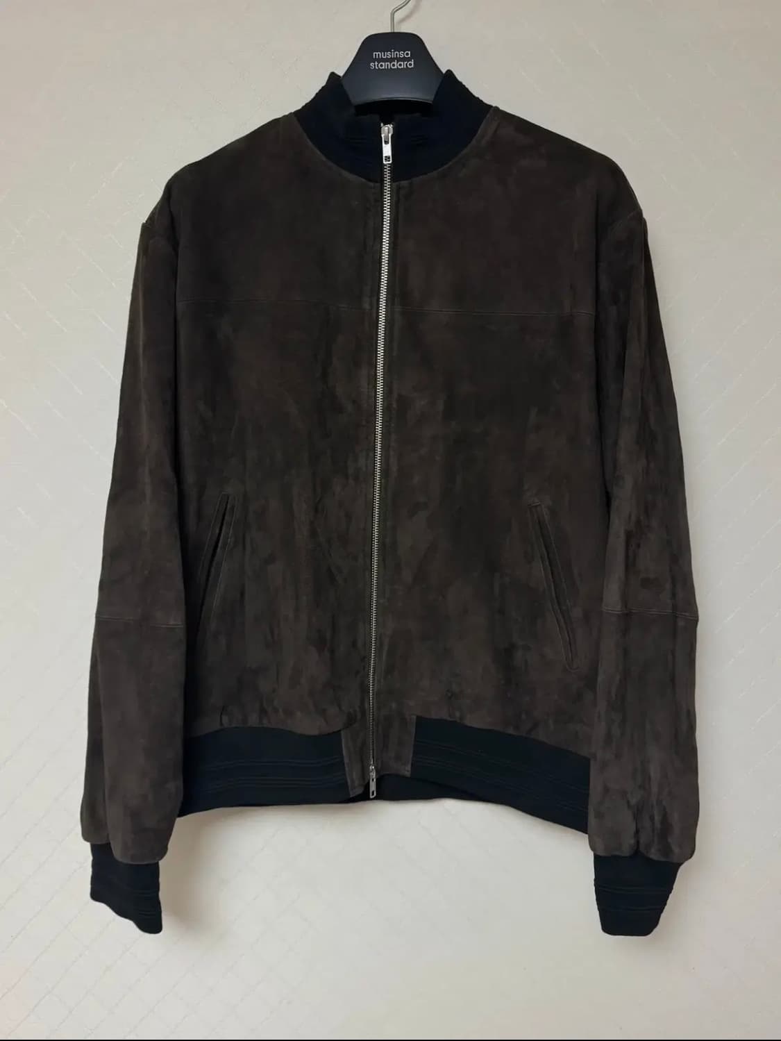 유스 스웨이드 트랙 자켓 브라운 M 판매 상품이미지1